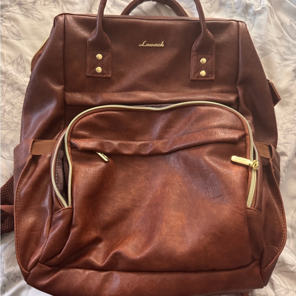 Lovevook Brown Leather Backpack